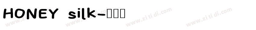 HONEY silk字体转换